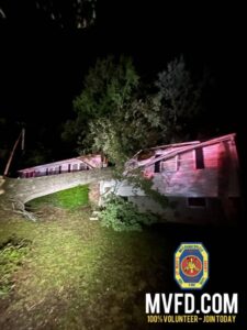 Citizens Fortunately Escape Injury After Large Tree Falls Into Residence